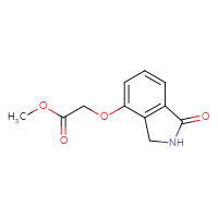 Chemical structure of methyl 2-[(1-oxo-2,3-dihydro-1H-isoindol-4-yl)oxy]acetate - CSSB00010171205