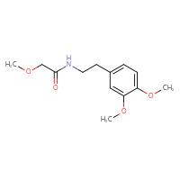 Chemical structure of N-[2-(3,4-dimethoxyphenyl)ethyl]-2-methoxyacetamide - CSSB00000484290
