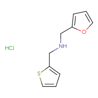 Chemical structure of [(furan-2-yl)methyl][(thiophen-2-yl)methyl]amine hydrochloride - CSSB00015187142