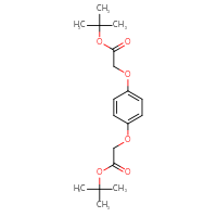 Chemical structure of tert-butyl 2-{4-[2-(tert-butoxy)-2-oxoethoxy]phenoxy}acetate - CSSB06645076433