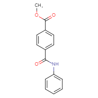 Chemical structure of methyl 4-(phenylcarbamoyl)benzoate - CSSB00020642010