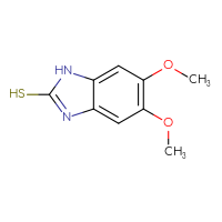 Chemical structure of 5,6-dimethoxy-1H-1,3-benzodiazole-2-thiol - CSSB00012340102