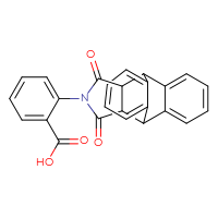 Chemical structure of 2-{16,18-dioxo-17-azapentacyclo[6.6.5.0²,⁷.0⁹,¹⁴.0¹⁵,¹⁹]nonadeca-2,4,6,9,11,13-hexaen-17-yl}benzoic acid - CSSB00121684714