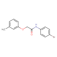 Chemical structure of N-(4-bromophenyl)-2-(3-methylphenoxy)acetamide - CSSB00020581709