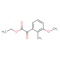Chemical structure of ethyl 2-(3-methoxy-2-methylphenyl)-2-oxoacetate - CSSB00048482969