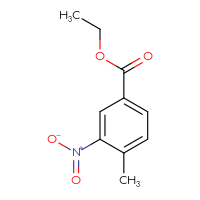 Chemical structure of ethyl 4-methyl-3-nitrobenzoate - CSSB00000171735