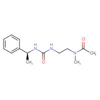 Chemical structure of N-methyl-N-[2-({[(1S)-1-phenylethyl]carbamoyl}amino)ethyl]acetamide - CSSB21432529016