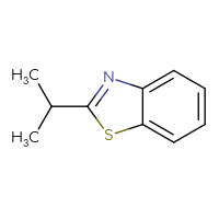 Chemical structure of 2-(propan-2-yl)-1,3-benzothiazole - CSSB00000007023