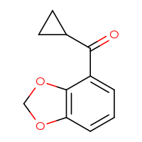 Chemical structure of 4-cyclopropanecarbonyl-2H-1,3-benzodioxole - CSSB00134757485