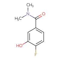Chemical structure of 4-fluoro-3-hydroxy-N,N-dimethylbenzamide - CSSB00009886206