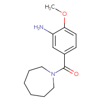 Chemical structure of 5-(azepane-1-carbonyl)-2-methoxyaniline - CSSB00000512045