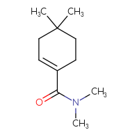 Chemical structure of N,N,4,4-tetramethylcyclohex-1-ene-1-carboxamide - CSSB00048241719