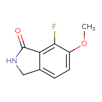 Chemical structure of 7-fluoro-6-methoxy-2,3-dihydro-1H-isoindol-1-one - CSSB00010269060