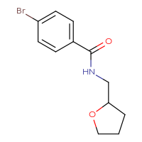 Chemical structure of 4-bromo-N-[(oxolan-2-yl)methyl]benzamide - CSSB00000153442