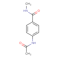 Chemical structure of 4-acetamido-N-methylbenzamide - CSSB00000152581