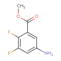 Chemical structure of methyl 5-amino-2,3-difluorobenzoate - CSSB00000766928