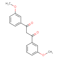 Chemical structure of 1,3-bis(3-methoxyphenyl)propane-1,3-dione - CSSB00015198201