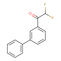 Chemical structure of 1-{[1,1'-biphenyl]-3-yl}-2,2-difluoroethan-1-one - CSSB00137471047