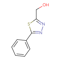 Chemical structure of (5-phenyl-1,3,4-thiadiazol-2-yl)methanol - CSSB00010893705