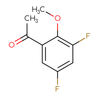 Chemical structure of 1-(3,5-difluoro-2-methoxyphenyl)ethan-1-one - CSSB00000070951