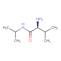 Chemical structure of (2S)-2-amino-3-methyl-N-(propan-2-yl)butanamide - CSSB00011422830