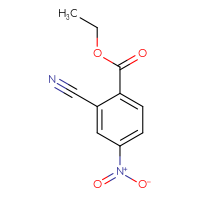 Chemical structure of ethyl 2-cyano-4-nitrobenzoate - CSSB00010230146