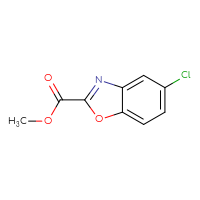 Chemical structure of methyl 5-chloro-1,3-benzoxazole-2-carboxylate - CSSB00010205314
