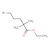 Chemical structure of ethyl 5-bromo-2,2-dimethylpentanoate - CSSB00010269614