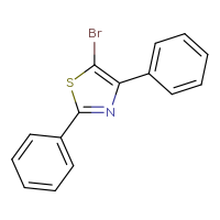 Chemical structure of 5-bromo-2,4-diphenyl-1,3-thiazole - CSSB00015309629