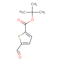 Chemical structure of tert-butyl 5-formylthiophene-2-carboxylate - CSSB00010875254