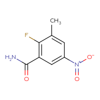Chemical structure of 2-fluoro-3-methyl-5-nitrobenzamide - CSSB00013987109