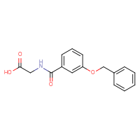 Chemical structure of 2-{[3-(benzyloxy)phenyl]formamido}acetic acid - CSSB00000194657