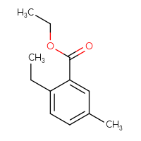 Chemical structure of ethyl 2-ethyl-5-methylbenzoate - CSSB00134597469