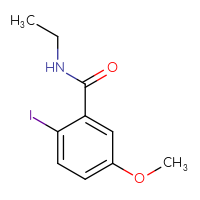 Chemical structure of N-ethyl-2-iodo-5-methoxybenzamide - CSSB03440288092