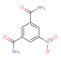 Chemical structure of 5-nitrobenzene-1,3-dicarboxamide - CSSB00000029851