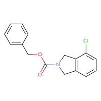 Chemical structure of benzyl 4-chloro-2,3-dihydro-1H-isoindole-2-carboxylate - CSSB02327918267