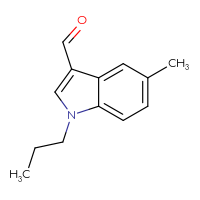 Chemical structure of 5-methyl-1-propyl-1H-indole-3-carbaldehyde - CSSB00010201326
