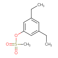 Chemical structure of 3,5-diethylphenyl methanesulfonate - CSSB09881966082