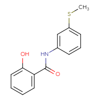 Chemical structure of 2-hydroxy-N-[3-(methylsulfanyl)phenyl]benzamide - CSSB00000598068