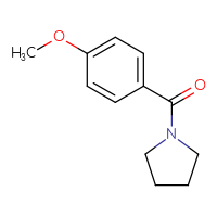 Chemical structure of 1-(4-methoxybenzoyl)pyrrolidine - CSSB00000158153