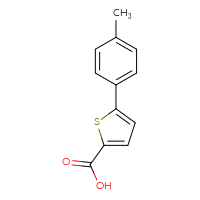Chemical structure of 5-(4-methylphenyl)thiophene-2-carboxylic acid - CSSB00011217629