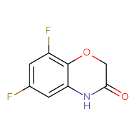 Chemical structure of 6,8-difluoro-3,4-dihydro-2H-1,4-benzoxazin-3-one - CSSB00011998362