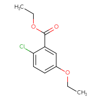 Chemical structure of ethyl 2-chloro-5-ethoxybenzoate - CSSB03554933340