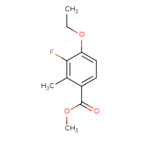 Chemical structure of methyl 4-ethoxy-3-fluoro-2-methylbenzoate - CSSB00135296817