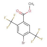Chemical structure of methyl 4-bromo-2,5-bis(trifluoromethyl)benzoate - CSSB00020649698