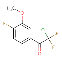 Chemical structure of 2-chloro-2,2-difluoro-1-(4-fluoro-3-methoxyphenyl)ethan-1-one - CSSB00011084381
