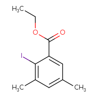 Chemical structure of ethyl 2-iodo-3,5-dimethylbenzoate - CSSB00135193468