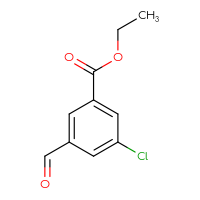 Chemical structure of ethyl 3-chloro-5-formylbenzoate - CSSB00010988842