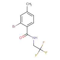 Chemical structure of 2-bromo-4-methyl-N-(2,2,2-trifluoroethyl)benzamide - CSSB00013046629