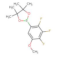 Chemical structure of 4,4,5,5-tetramethyl-2-(2,3,4-trifluoro-5-methoxyphenyl)-1,3,2-dioxaborolane - CSSB06448129619